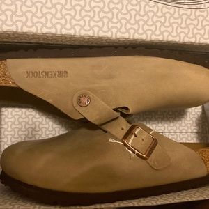 Birkenstocks boston bs tobacco brown oiled leather